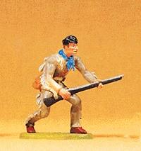 Preiser Trapper Stalking Prey with Rifle Model Railroad Figure 1/25 Scale #54552
