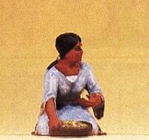 Preiser Native American Kneeling Woman with Bowl Model Railroad Figure 1/25 Scale #54615 Preiser Native American Kneeling Woman with Bowl Model Railroad Figure 1/25 Scale #54615