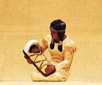 Preiser Native American Woman with Baby on Cradle Board Model Railroad Figure 1/25 Scale #54616