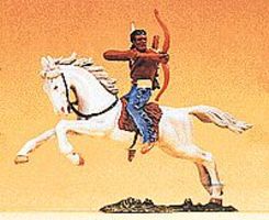 Preiser Mounted Indian Warrior Shooting Bow Sideways Model Railroad Figure 1/25 Scale #54655 Preiser Mounted Indian Warrior Shooting Bow Sideways Model Railroad Figure 1/25 Scale #54655