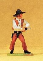Preiser Standing Deputy Firing Pistol Model Railroad Figure 1/25 Scale #54805 Preiser Standing Deputy Firing Pistol Model Railroad Figure 1/25 Scale #54805
