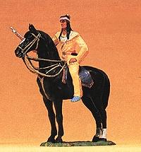 Preiser Winnetou Mounted with Rifle Model Railroad Figure 1/25 Scale #54964