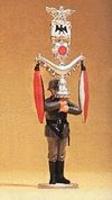 Preiser German Standard Bearer Model Railroad Figure 1/25 Scale #56032 Preiser German Standard Bearer Model Railroad Figure 1/25 Scale #56032