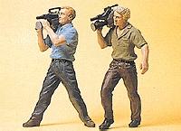 Preiser Camera Men Model Railroad Figures G Scale #57105