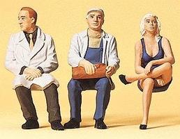 Preiser Seated Persons Model Railroad Figures G Scale #63050 Preiser Seated Persons Model Railroad Figures G Scale #63050