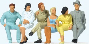 Preiser Seated Passengers 1/32 Scale Model Railroad Figure #63201 Preiser Seated Passengers 1/32 Scale Model Railroad Figure #63201