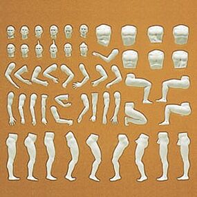 Preiser Adam Male Customizing Figure Set Misc Scale Model Railroad Figure #63900 Preiser Adam Male Customizing Figure Set Misc Scale Model Railroad Figure #63900