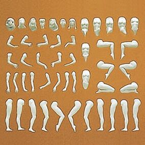 Preiser Eve Female Customizing Figure Set Misc Scale Model Railroad Figure #63901 Preiser Eve Female Customizing Figure Set Misc Scale Model Railroad Figure #63901