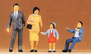 Preiser Japanese Family Model Railroad Figures O Scale #65301