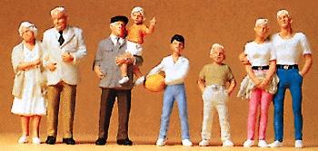 Preiser Spectators Model Railroad Figures O Scale #65334