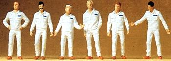 Preiser Mechanics In Coveralls Model Railroad Figures O Scale #65337