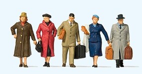 Preiser Walking Passengers Model Railroad Figures 1/45 Scale #65365 Preiser Walking Passengers Model Railroad Figures 1/45 Scale #65365
