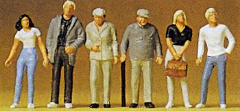 Preiser Standing People Model Railroad Figures 1/72 Scale #72401