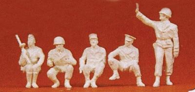 Preiser Allies Late 1945 Military Police Vienna Model Railroad Figures 1/72 Scale #72529