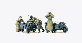 Preiser German Army WWII Motorcycle Troops Model Railroad Figures 1/72 Scale #72539 Preiser German Army WWII Motorcycle Troops Model Railroad Figures 1/72 Scale #72539