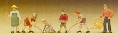 Preiser Gardeners Model Railroad Figures N Scale #79046