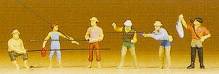 Preiser Fishermen Model Railroad Figures N Scale #79077