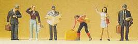 Preiser Travelers Waiting Model Railroad Figures N Scale #79112