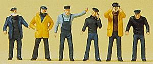 Preiser Ships Crewmen Model Railroad Figures N Scale #79137