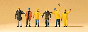 Preiser Workers in Protective Clothing Model Railroad Figures N Scale #79142