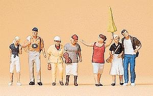 Preiser Guide with Tourists Model Railroad Figures N Scale #79163