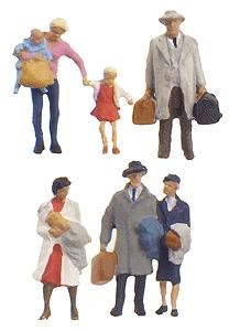 Preiser Walking Travelers #2 Model Railroad Figures N Scale #79191