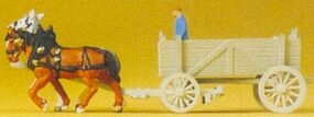 Preiser Horse-Drawn Ore Wagon Model Railroad Vehicle N Scale #79475 Preiser Horse-Drawn Ore Wagon Model Railroad Vehicle N Scale #79475