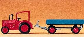 Preiser Hanomag Tractor with Wagon Model Railroad Vehicle N Scale #79502