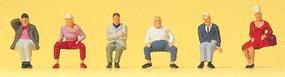 Preiser Seated Passengers #2 Model Railroad Figure Z Scale #88554