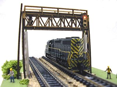 Pastime Double Track Signal Bridge Kit N Scale Model Railroad Bridge #102