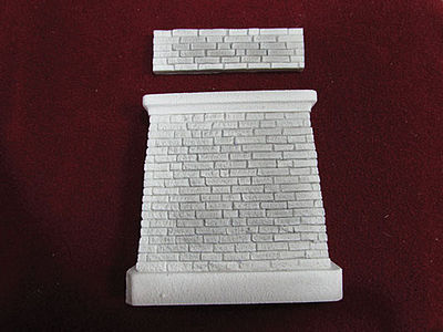 Pre-Size Abutment with Wall Square Corners HO Scale Model Railroad Scenery Hardscapes #148