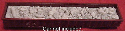 Pre-Size Scrap Load for Walthers 53 Thrall Gondolas HO Scale Model Train Freight Car Load #453