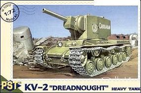 PST KV2 Dreadnought Soviet Heavy Tank Plastic Model Tank Kit 1/72 Scale #72017 PST KV2 Dreadnought Soviet Heavy Tank Plastic Model Tank Kit 1/72 Scale #72017