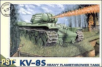 PST KV8S Soviet Heavy Flamethrower Tank Plastic Model Tank Kit 1/72 Scale #72026