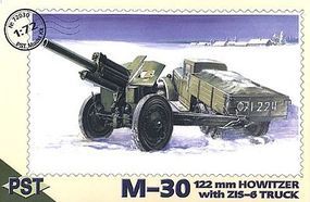 PST ZIS6 Halftruck w/M30 122mm Howitzer Mod 1939 Plastic Model Artillery Kit 1/72 #72030 PST ZIS6 Halftruck w/M30 122mm Howitzer Mod 1939 Plastic Model Artillery Kit 1/72 #72030