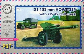 PST ZIS42 w/D1 152mm Howitzer Mod 1943 Plastic Model Artillery Kit 1/72 Scale #72031 PST ZIS42 w/D1 152mm Howitzer Mod 1943 Plastic Model Artillery Kit 1/72 Scale #72031