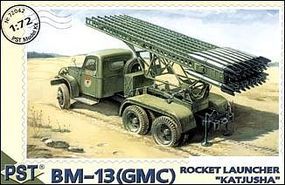 PST Rocket Launcher BM12 Katyusha Based on GMC Chassis Plastic Model Artillery Kit 1/72 #72042 PST Rocket Launcher BM12 Katyusha Based on GMC Chassis Plastic Model Artillery Kit 1/72 #72042
