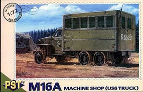 PST M16A Machine Shop Truck on US6 Base Plastic Model Military Truck Kit 1/72 Scale #72056 PST M16A Machine Shop Truck on US6 Base Plastic Model Military Truck Kit 1/72 Scale #72056
