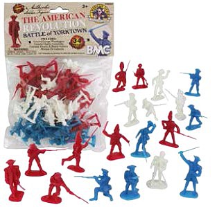Playsets 54mm American Revolution Battle of Yorktown Figure Playset (34pcs) (Bagged) (BMC Toys)