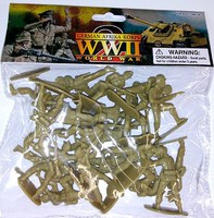 Playsets 1/32 WWII German Afrika Corps Figures (20 Tan) (Bagged) Playsets 1/32 WWII German Afrika Corps Figures (20 Tan) (Bagged)