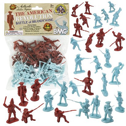 Playsets 54mm American Revolution Battle of Brandywine Figure Playset (44pcs) (Bagged) (BMC Toys)