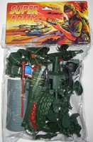 54mm Modern Super Army Playset (72pcs) (Bagged) (Americana)