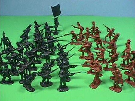 Playsets 54mm Alamo Texian Soliders & Mexican Troops Figure Playset (50pcs) (Bagged) (Americana)