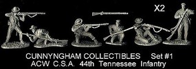 Playsets 1/32 American Civil War Confederate 44th Tennessee Infantry Figure Playset (12pc) (Bagged) (Cunnyngham) Playsets 1/32 American Civil War Confederate 44th Tennessee Infantry Figure Playset (12pc) (Bagged) (Cunnyngham)