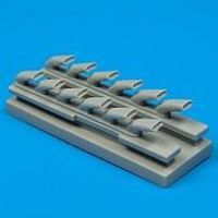 Quickboost Bf109G6 Exhausts for HSG Plastic Model Aircraft Accessory 1/32 Scale #32010