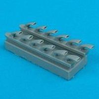 Quickboost Ju87G Stuka Exhausts for HSG Plastic Model Aircraft Accessory 1/32 Scale #32015