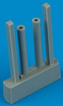 Quickboost He162 Gun Barrels for Revell Plastic Model Aircraft Accessory 1/32 Scale #32039