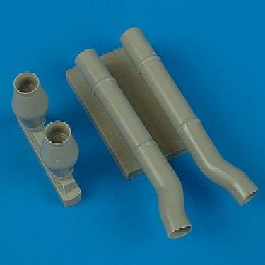 Quickboost Ju87D5N Type A Night Exhaust for HSG Plastic Model Aircraft Accessory 1/32 Scale #32074