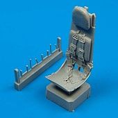 Quickboost He162 Ejection Seat w/Safety Belts Plastic Model Aircraft Accessory 1/48 Scale #48025