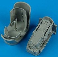 Bf110C/E Starboard Engine for Eduard Plastic Model Aircraft Accessory 1/48 Scale #48204